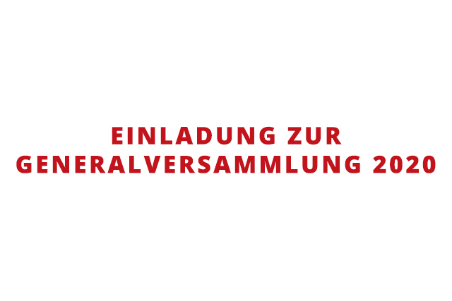 Einladung zur GV 2020